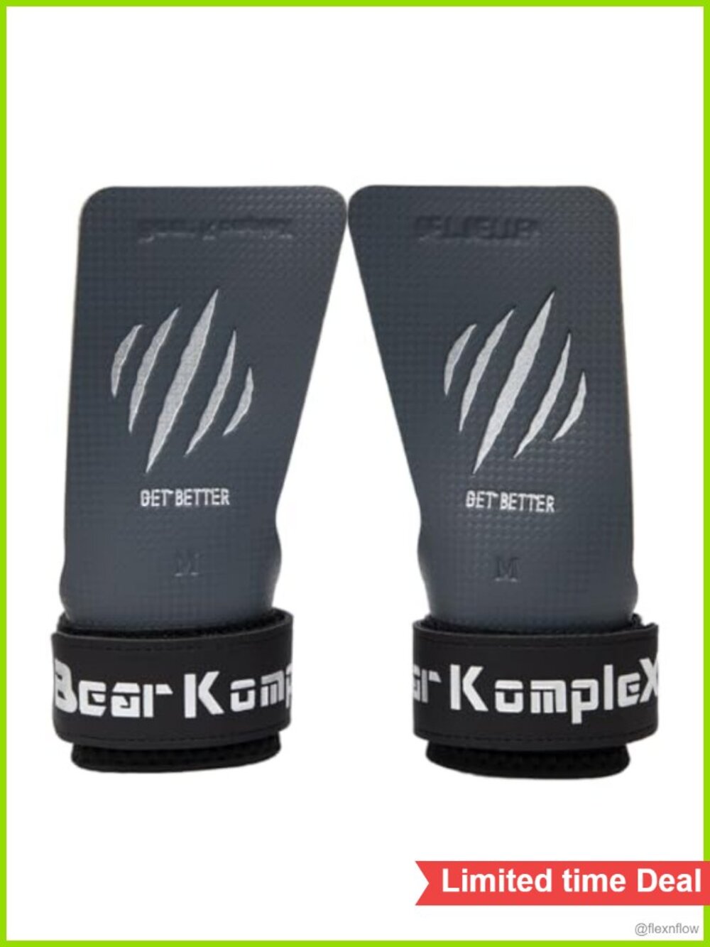 Carbon Fiber Gymnastics Hand Grips Padded Wrist No-Hole Design for Weightlifting